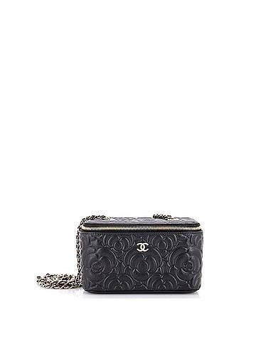 Chanel Classic Vanity Case with Chain Camellia Lambskin Small (view 1)