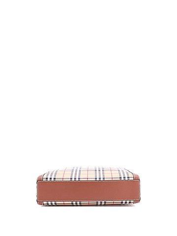 Burberry Convertible Tote Vintage Check Coated Canvas Medium (view 2)
