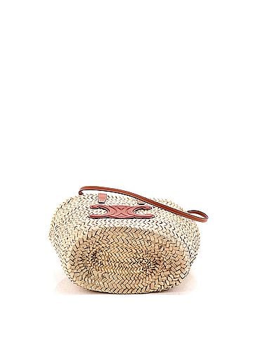 Céline Classic Panier Basket Tote Raffia and Leather Teen (view 2)
