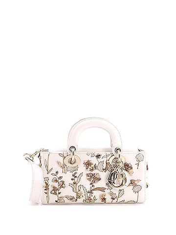 Christian Dior Lady D-Joy Bag Floral Embroidered Leather Small (view 1)