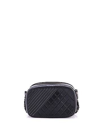 Chanel Coco Boy Camera Bag Quilted Leather Small (view 2)