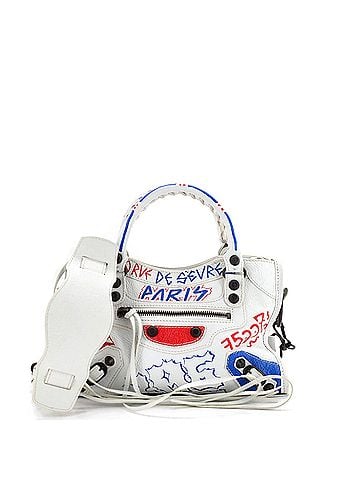 Balenciaga City Graffiti Classic Studs Bag Leather Mini (view 1)