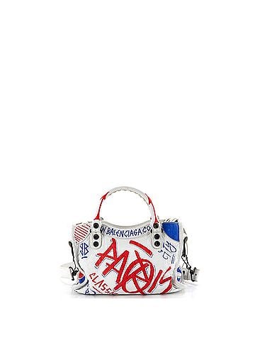 Balenciaga City Graffiti Classic Studs Bag Leather Mini (view 2)
