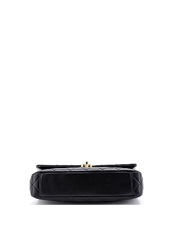 Chanel Logo Quilted Metal Top Handle Flap Bag Quilted Lambskin with Metal and Crystals East West (view 2)