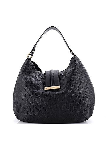 Gucci New Ladies Web Hobo Guccissima Leather Medium (view 1)