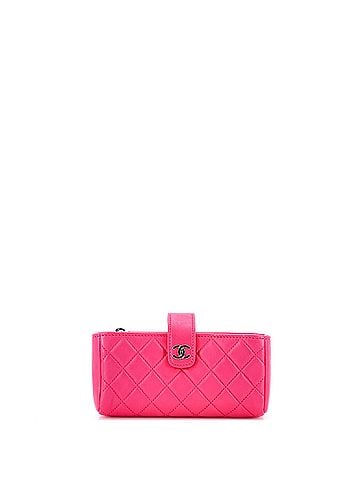 Chanel Phone Holder Clutch Quilted Lambskin (view 1)