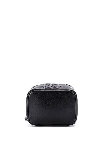 Chanel Vintage Timeless Cosmetic Case Caviar Small (view 2)