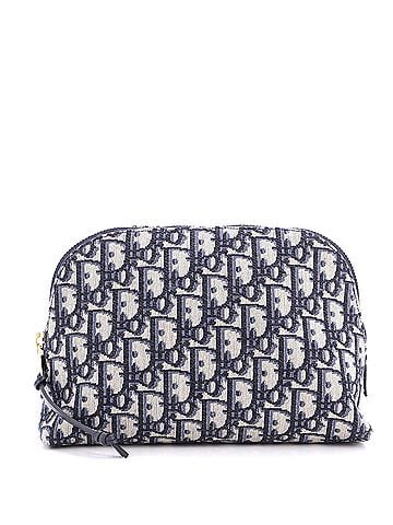 Christian Dior Zip Beauty Pouch Oblique Canvas Large (view 1)
