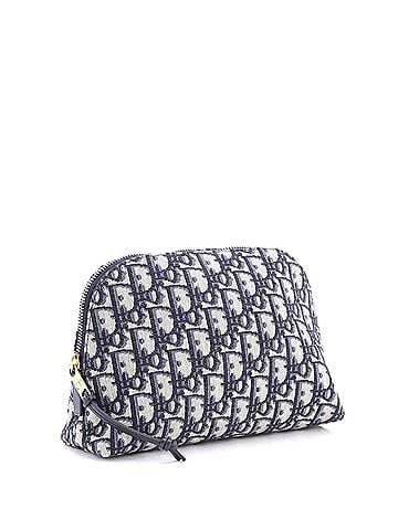 Christian Dior Zip Beauty Pouch Oblique Canvas Large (view 2)