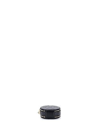 Chanel Handle with Care Round Vanity Case with Chain Quilted Caviar Small (view 2)
