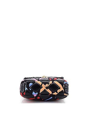 Chanel 19 Flap Bag Quilted Lambskin and Printed Silk Medium (view 2)