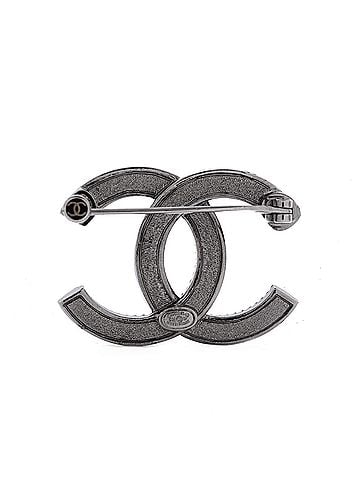 Chanel CC Brooch Metal with Crystals (view 2)