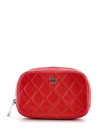 Chanel Curvy Cosmetic Pouch Quilted Lambskin Small (view 1)