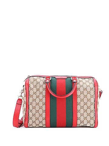 Gucci Vintage Web Boston Bag GG Canvas Medium (view 1)