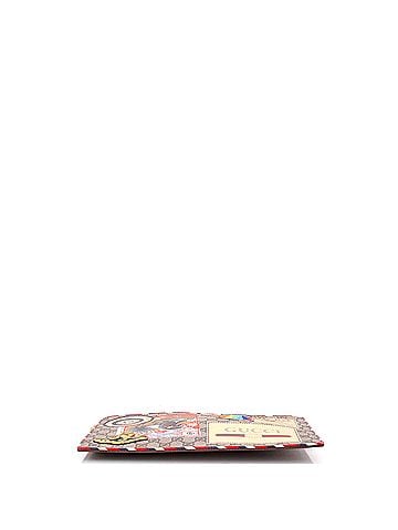 Gucci Courrier Pouch GG Coated Canvas with Applique (view 2)