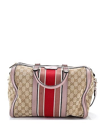 Gucci Vintage Web Boston Bag GG Canvas Medium (view 1)