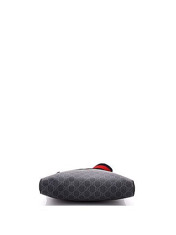 Gucci Web Strap Front Zip Messenger Bag GG Coated Canvas Medium (view 2)
