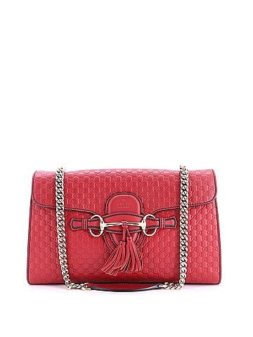 Gucci Emily Chain Flap Bag Microguccissima Leather Medium (view 1)