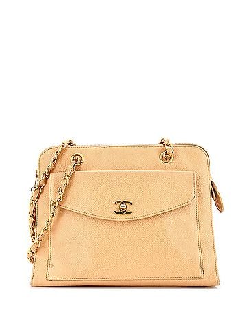 Chanel Vintage Front Pocket Camera Bag Caviar Large (view 1)