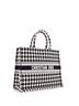 Christian Dior 100% Canvas Plain Black Book Tote Houndstooth Canvas Large One size - photo 3