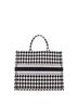 Christian Dior 100% Canvas Plain Black Book Tote Houndstooth Canvas Large One size - photo 4