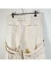 MANIERE DE VOiR 100% Cotton White Tan Cargo Pants Size 6 - photo 8
