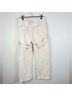 MANIERE DE VOiR 100% Cotton White Tan Cargo Pants Size 6 - photo 6