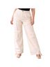 MANIERE DE VOiR 100% Cotton White Tan Cargo Pants Size 6 - photo 1