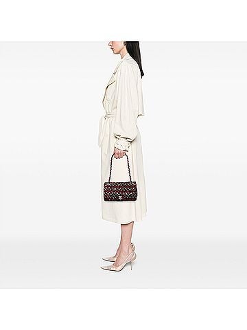 Chanel Medium Classic Tweed Sequins Double Flap (view 2)