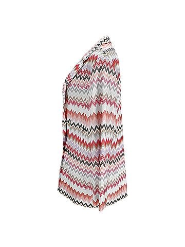 Missoni Missoni Zig Zag Longline Blazer in Multicolor Polyester (view 2)
