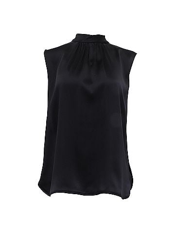 Max Mara Max Mara Dorina Top in Black Silk (view 1)
