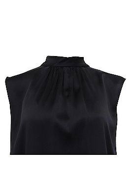 Max Mara Max Mara Dorina Top in Black Silk (view 2)