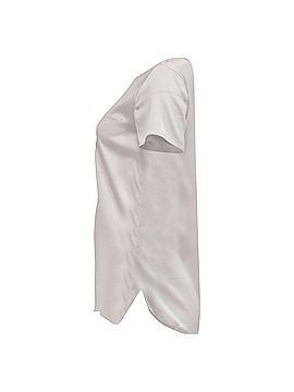 Max Mara Max Mara Leisure Cortona T-Shirt in Off-White Silk Satin (view 2)