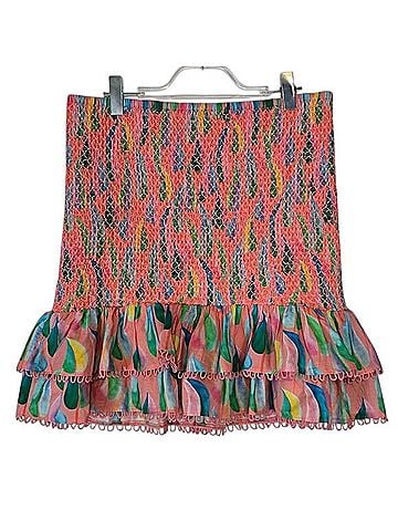 FARM Rio Smocked ruffle  Formal Skirt (view 1)