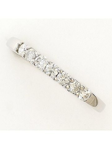 Unbranded K14 14K WG White Gold Ring with 1 Diamond (no carat marking), Total Weight 1.4g, Like New Condition. (view 1)