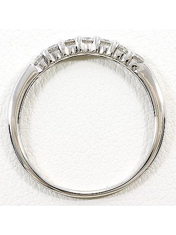 Unbranded K14 14K WG White Gold Ring with 1 Diamond (no carat marking), Total Weight 1.4g, Like New Condition. (view 2)