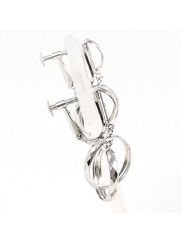 Unbranded K14 14K WG White Gold Earrings, Total Weight 2.3g, Like New Jewelry (view 2)