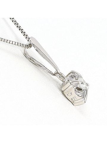 Unbranded PT900 Platinum / PT850 Necklace with 0.05ct Diamond, Total Weight 2.2g, 40cm, Like New Condition (view 2)