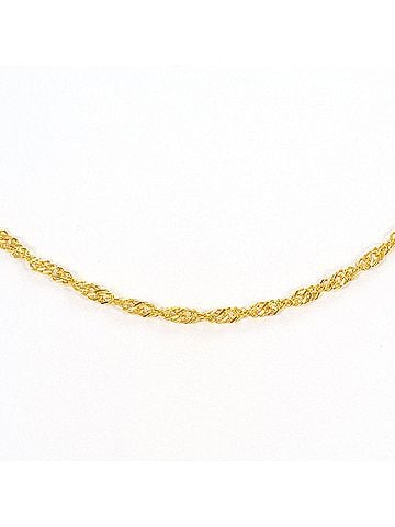 Unbranded K24 24K YG Yellow Gold Necklace, Total Weight 5.0g, 42cm, Like New Condition (view 1)