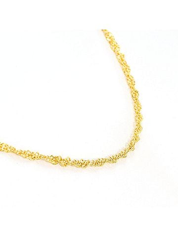 Unbranded K24 24K YG Yellow Gold Necklace, Total Weight 5.0g, 42cm, Like New Condition (view 2)