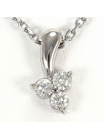 Unbranded K10 10K WG White Gold Necklace with 0.13ct Diamond, Total Weight 2.0g, 40cm, Like New Condition (view 1)