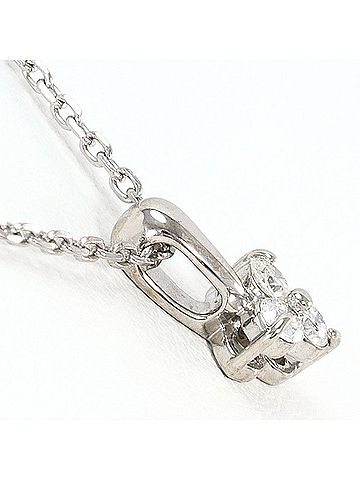 Unbranded K10 10K WG White Gold Necklace with 0.13ct Diamond, Total Weight 2.0g, 40cm, Like New Condition (view 2)
