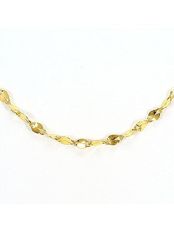Unbranded K24 24K YG Yellow Gold Necklace, Total Weight 1.9g, 41cm, Like New Condition (view 1)