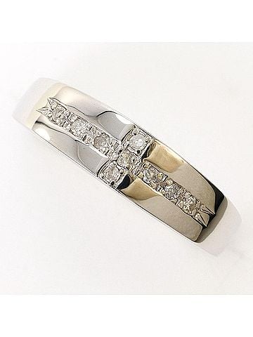 Unbranded K14 14K WG White Gold Ring with 0.07ct Diamond, Total Weight 1.7g, Like New Condition. (view 1)