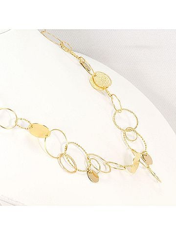 Unbranded 18K (18-karat) Yellow Gold Necklace, Total Weight 20.2g, 47cm, Like New Condition. (view 2)