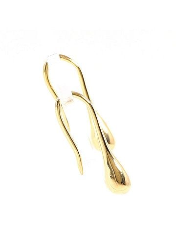 Unbranded 18K (18-karat) yellow gold earrings, total weight 2.8g, like new. (view 2)