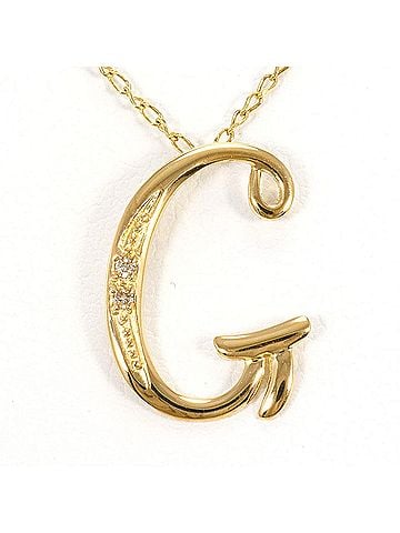 Unbranded 18K (18-karat) Yellow Gold Necklace with 0.01ct Diamond, Total Weight 1.3g, 40cm Length, Like New Condition. (view 1)