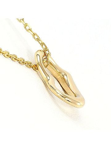 Unbranded 18K (18-karat) Yellow Gold Necklace, Total Weight 1.3g, 39cm, Like New Condition. (view 2)