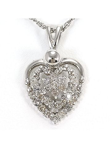 Unbranded PT900 Platinum / PT850 Necklace with 0.50 ct Diamond, Certificate of Authenticity, Total Weight 7.0g, 44cm, Like New Condition. (view 1)