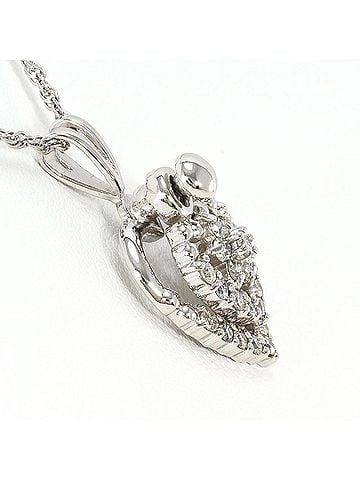 Unbranded PT900 Platinum / PT850 Necklace with 0.50 ct Diamond, Certificate of Authenticity, Total Weight 7.0g, 44cm, Like New Condition. (view 2)
